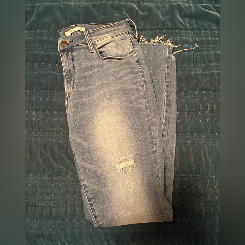 PacSun Light Blue Distressed Skinny Jeans